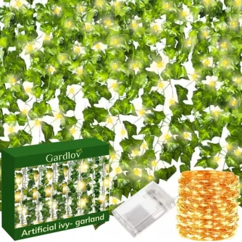 Mākslīgā efeja Gardlov 24538 ar LED apgaismojumu, 25 m