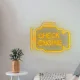 Check Engine Neon LED dekoratīvā lampa 30x22 cm, dzeltena