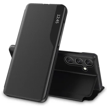 Tech-Protect Smart View atverams vāciņš Samsung Galaxy A55 5G, Melns