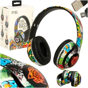 Bezvadu uzliekamās austiņas Bluetooth 5.1 RGB 200mAh Mix