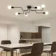 Griestu lampa ar 6 zariem ZD74F, melna