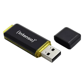 USB zibatmiņa Intenso High Speed Line 128 GB USB 3.1, melna/dzeltena
