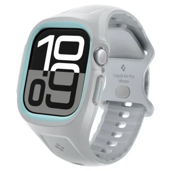 Spigen Liquid Air Pro siksniņa ar korpusu priekš Apple Watch 10 46mm, pelēka