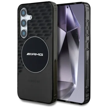 AMG Transparent Rhombs MagSafe vāciņš Samsung Galaxy S25 Black