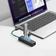 Orico PW3UR25-U3 USB centrmezgls (3x USB-A 3.0, 1x RJ45 2.5G), 0.15m, Melns