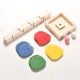 Koka izglītojošā rotaļlieta Koku bumbiņu trase Montessori