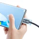 Baseus Crystal Shine USB Type C Data Charging Cable 100W, 2m, Black | Lādētājvads Datu Pārraides Kabelis