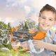 Elektriskā ūdens un ziepju burbuļu pistole 2in1, 35 cm, oranža/pelēka