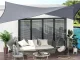 Dārza Ūdensizturīgs Saulessargs Markīze Bura Nojume Tents 4x3m, Pelēks | Garden Patio Waterproof Sun Shade Sail...