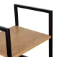 ModernHome plaukts ar 5 plauktiem un metāla rāmi, 29 x 23.5 x 144.5 cm