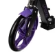 Saliekams bērnu skrejritenis Kruzzel Spidoo ar 200 mm riteņiem, melns/violets