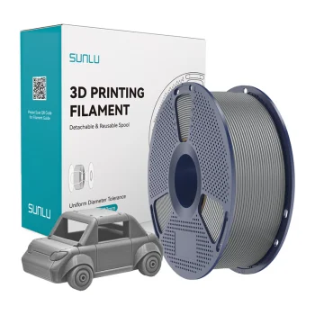 3D printera kvēldiegs Sunlu PETG, pelēks (PETG Gr)