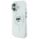 Karl Lagerfeld iPhone 16 vāciņš IML Metal Choupette Head MagSafe, balts