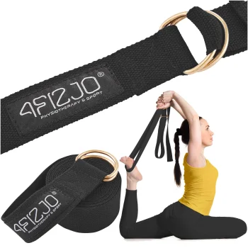 4Fizjo jogas siksna, 300 cm, melna