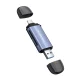 Wozinsky WCR-5G atmiņas karšu lasītājs SD un microSD, USB-A / USB-C 3.0, pelēks