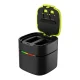 Telesin Fast Charge Box for GoPro Hero 9 / 10 / 11 + 2 Batteries | Akumulatora Lādētājs + 2 Baterijas