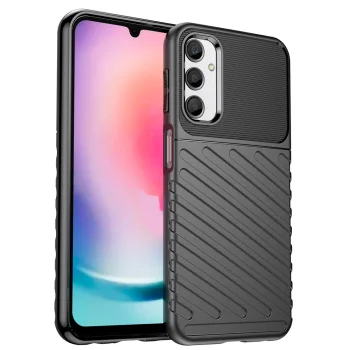 Vāciņš Thunder Case viedtālrunim Samsung Galaxy A24 4G, melns