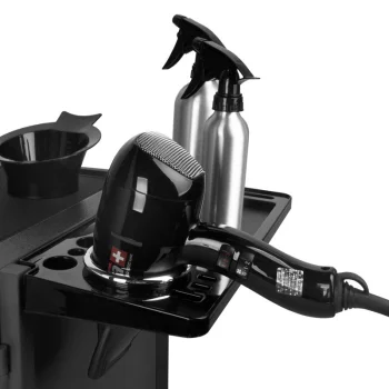 Gabbiano Deluxe 500 frizieru ratiņi, melni