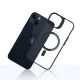 3mk Satin Armor MagCase vāciņš ar MagSafe, iPhone 14 Plus, caurspīdīgs ar melnu rāmi