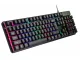 Spēļu tastatūra ar LED apgaismojumu, melna