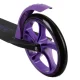 Saliekams bērnu skrejritenis Kruzzel Spidoo ar 200 mm riteņiem, melns/violets