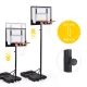 Movepro brīvi stāvošs basketbola grozs ar regulējamu augstumu līdz 210 cm