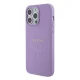 Guess iPhone 15 Pro Max vāciņš Saffiano 4G Metal Logo MagSafe, violets