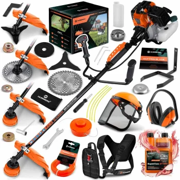 Benzīna trimmeris Humberg HM-613 Premium, 1500 W, ar piederumiem