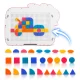 Ricokids RK-823 magnētiskā zīmēšanas tāfele un galdiņš bērniem ar tangramu