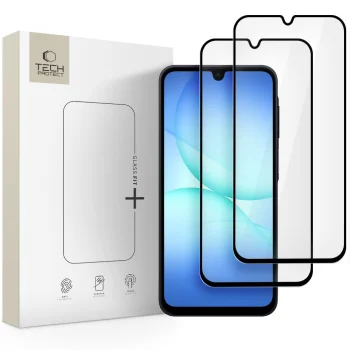 Tech-Protect Glass Fit+ aizsargstikls (2 gab.) Samsung Galaxy A16 / A26 / A17, melns