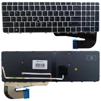 Klaviatūra HP EliteBook 850 G3, 850 G4, 755 G3, ZBook 15u G3, US, ar apgaismojumu