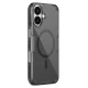 Nillkin Nature TPU Pro Magnetic vāciņš iPhone 17 Pro ar MagSafe atbalstu, caurspīdīgi melns