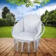 Šūpoles \"Stārķa Ligzda\" ar Spilvenu Dārzam Terasei Balkonam | \"Stork\'s Nest\" Swing with Cushion