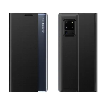 Atverams vāciņš Samsung Galaxy M53 5G ar statīva funkciju, New Sleep Case, melns