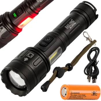 Bailong L-27 taktiskais lukturis CREE XHP160 COB, Power Bank