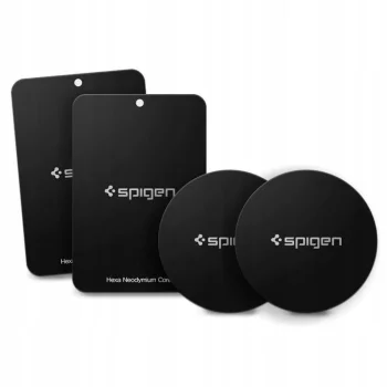 Spigen MP-4P magnētiskās plāksnes auto turētājam Melnas
