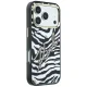 Karl Lagerfeld IML Signature Zebra Glitter MagSafe vāciņš iPhone 17 Pro / 18 Pro, zelts