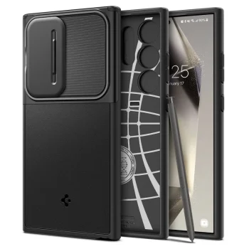 Spigen Optik Armor vāciņš Samsung Galaxy S24 Ultra, melns