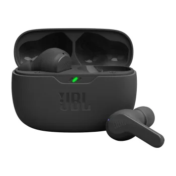 Bezvadu ieaušu austiņas JBL Wave Beam, Bluetooth 5.2, IP54, melnas
