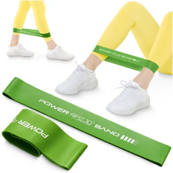 4Fizjo Mini Power Band Pretestības Gumija 10-15 kg, Zaļa