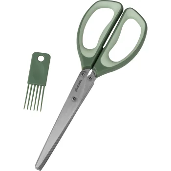 Brabantia TASTY+ zaļumu šķēres, 5 asmeņi, 22,2 cm, Fir Green