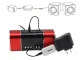 Bluetooth audio uztvērējs ar AUX 3.5mm un USB, melns