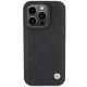 BMW Leather Quilted vāciņš iPhone 15 Pro Max 6.7\", melns