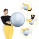 Vingrošanas bumba 4FIZJO Reh Ball 55 cm, pelēka ar pumpi