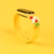 Siksniņa Xiaomi Mi Band 3 / 4 ar Ziemassvētku dizainu (Dzeltena)