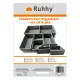 Ruhhy 00025764 veļas organizatoru komplekts, 6 gab., pelēks