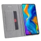 Huawei P Smart Z / Y9 Prime 2019 VILI DMX Cross Texture Leather Wallet Cover Case, Grey | Vāks Maciņš Maks...