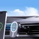 Dudao FW11 auto telefona turētājs ar 15W bezvadu lādētāju, melns