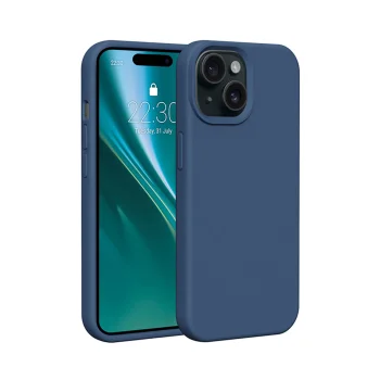 Etteri silikona vāciņš Apple iPhone 14, tumši zils