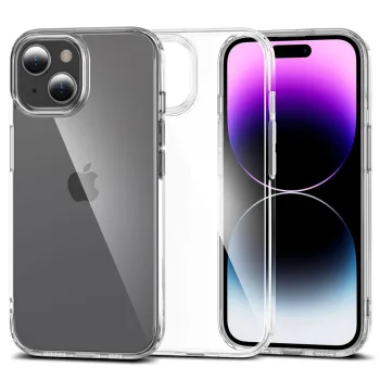 Tech-Protect iPhone 15 vāciņš FlexAir Hybrid, caurspīdīgs